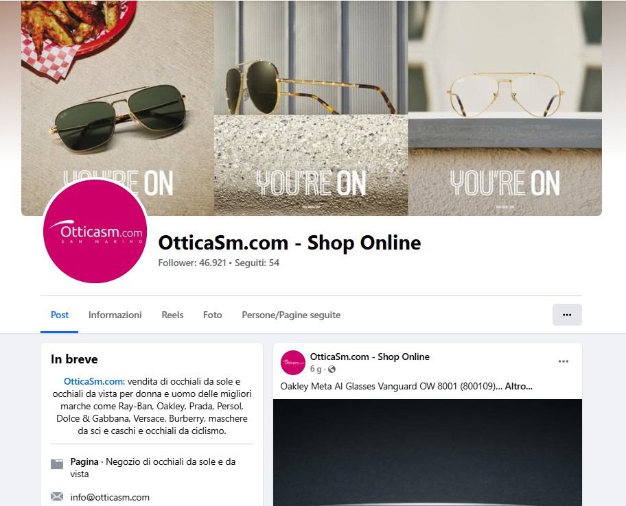 Facebook Ottica San Marino