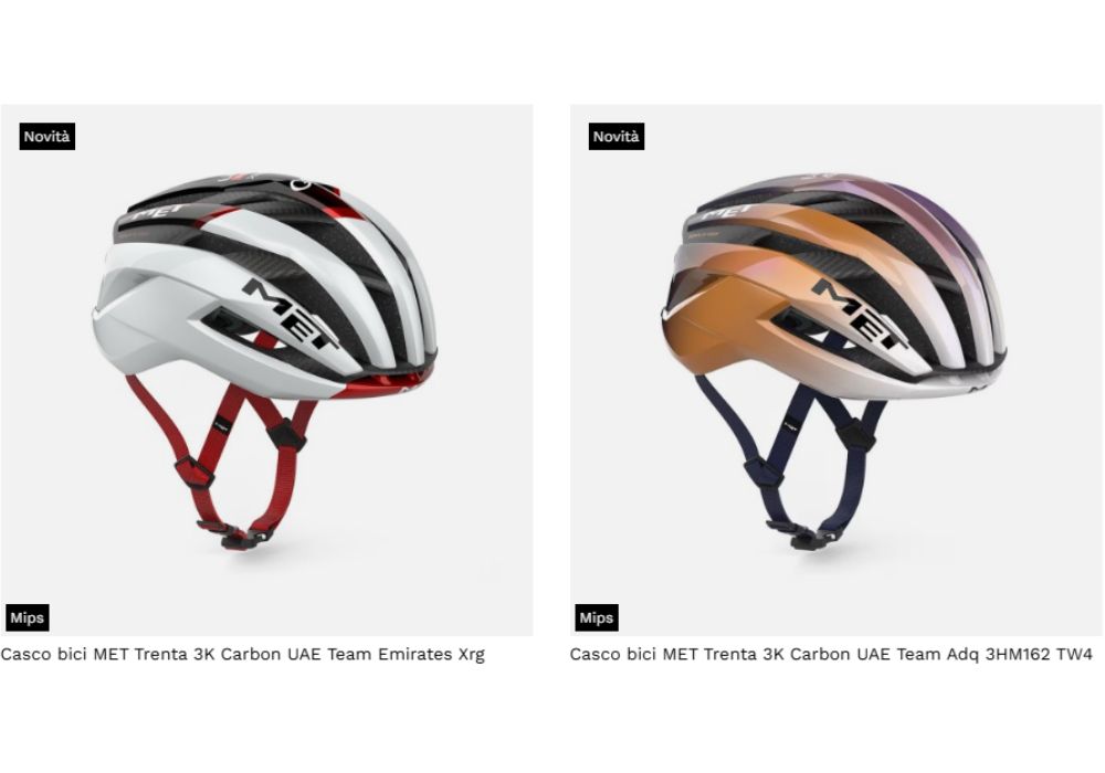 MET presenta i nuovi caschi Team Edition UAE per il WorldTour