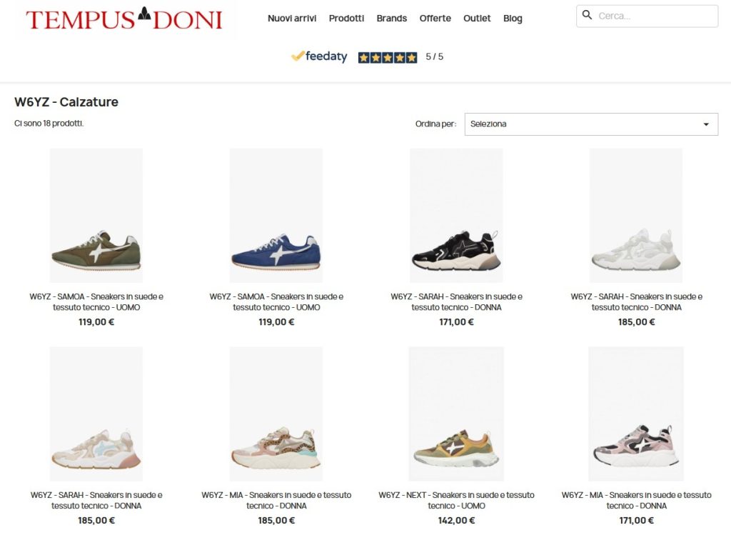 Scarpe W6YZ Tempusdoni