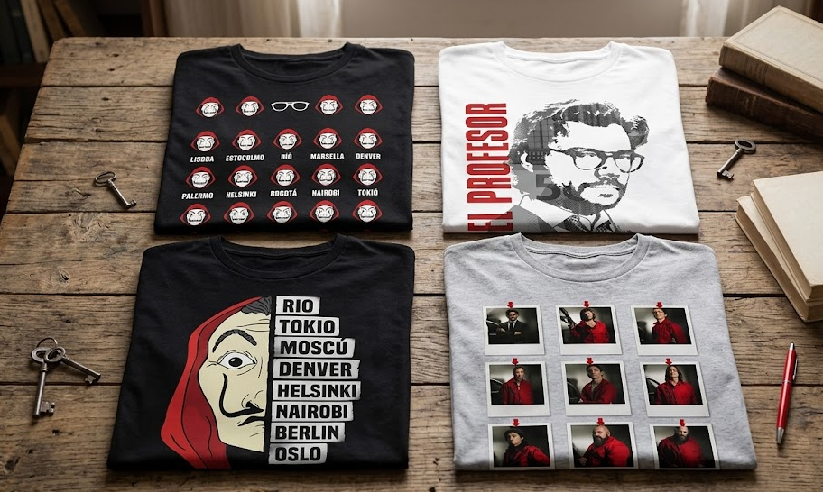 t-shirt la casa di carta
