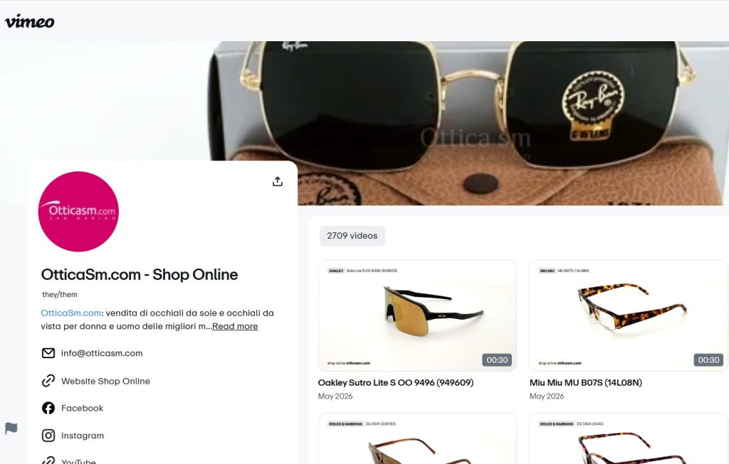 VIMEO Ottica San Marino