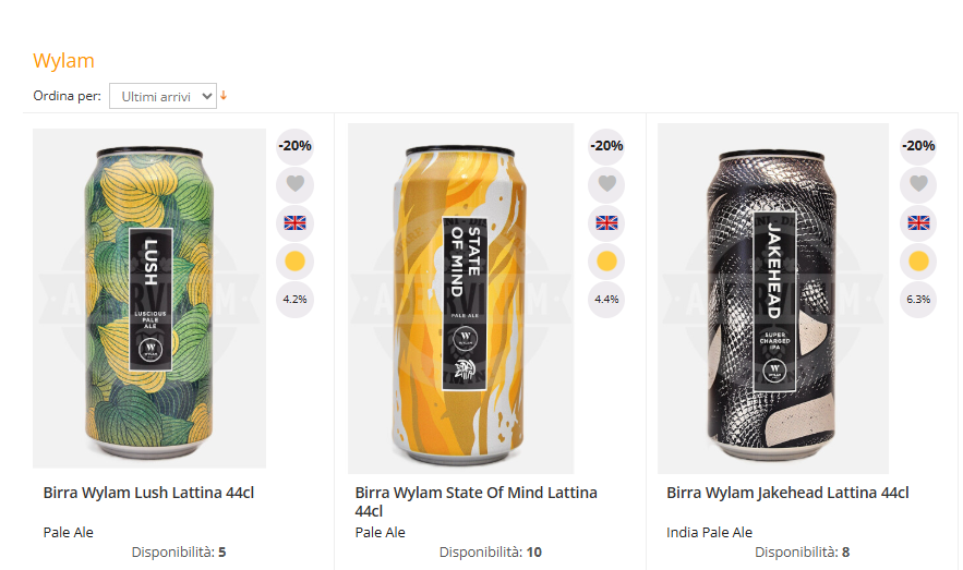 Wylam nuove birre artigianali ora disponibili online