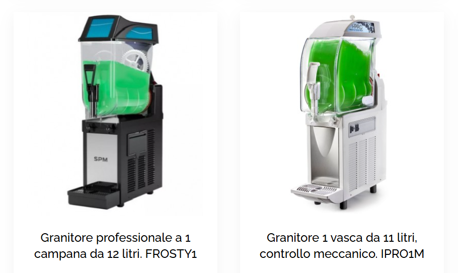 Granitori professionali a prezzo scontato