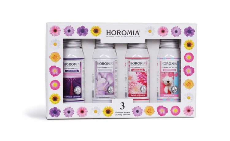 Horomia horo3 aromatic lavender brezza di primavera petali di peonia baby talco da 50ml