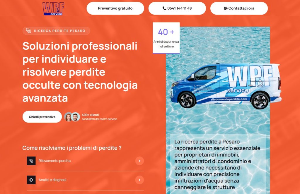 Ricerca perdite tubazioni Pesaro