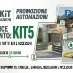 Nuovo codice sconto KIT5: 5% di sconto su automazioni e dissuasori fino al 30 giugno