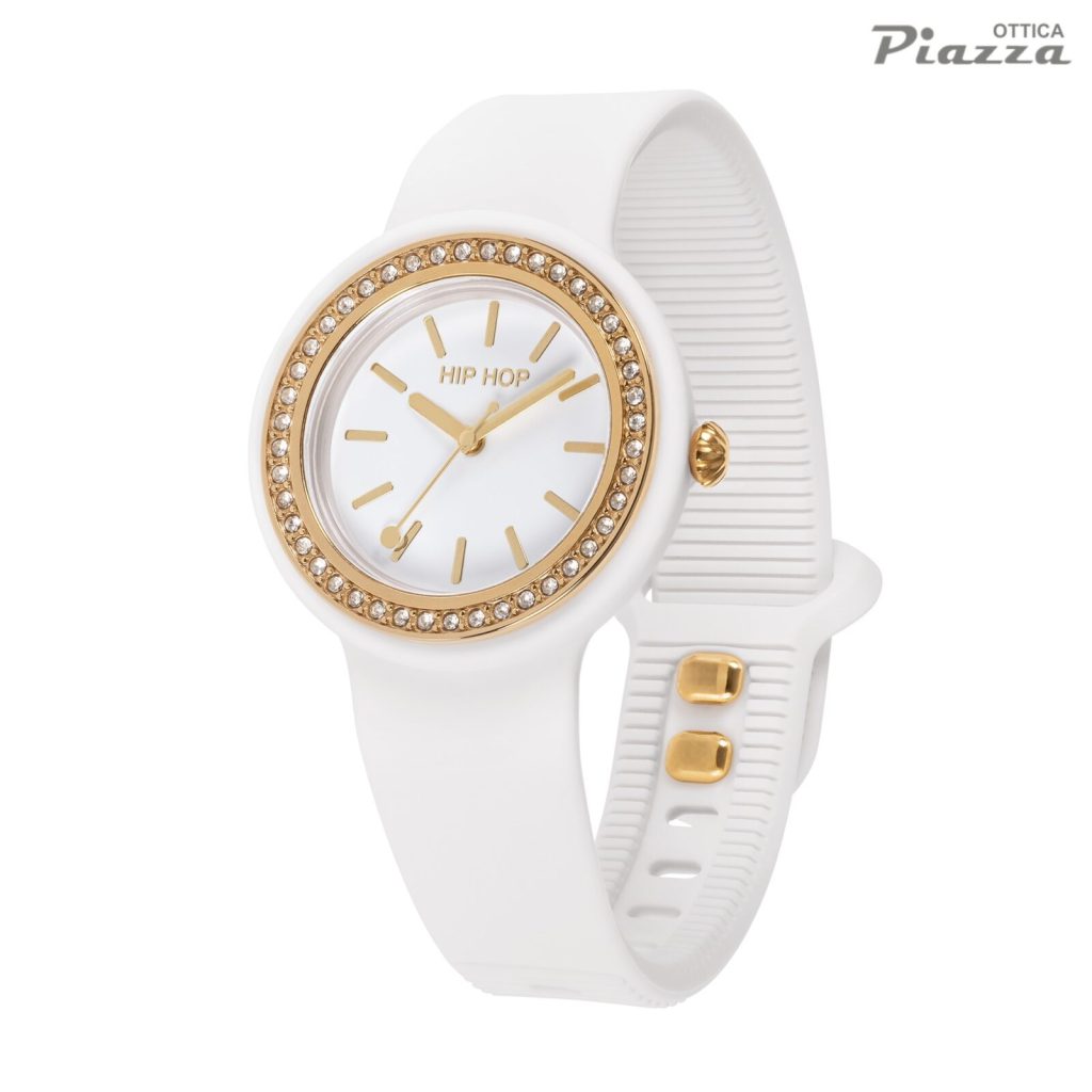 Orologio Hip Hop HWU1306 Hero.Dot Bezel bianco