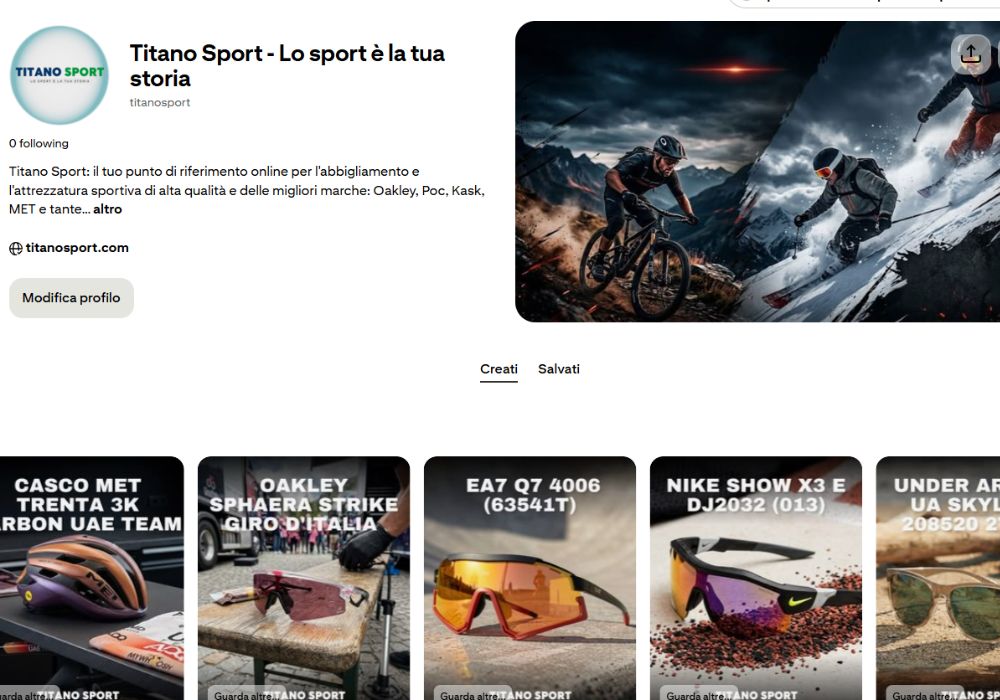 Titano Sport sbarca su Pinterest ecco i segreti per ciclismo e sci