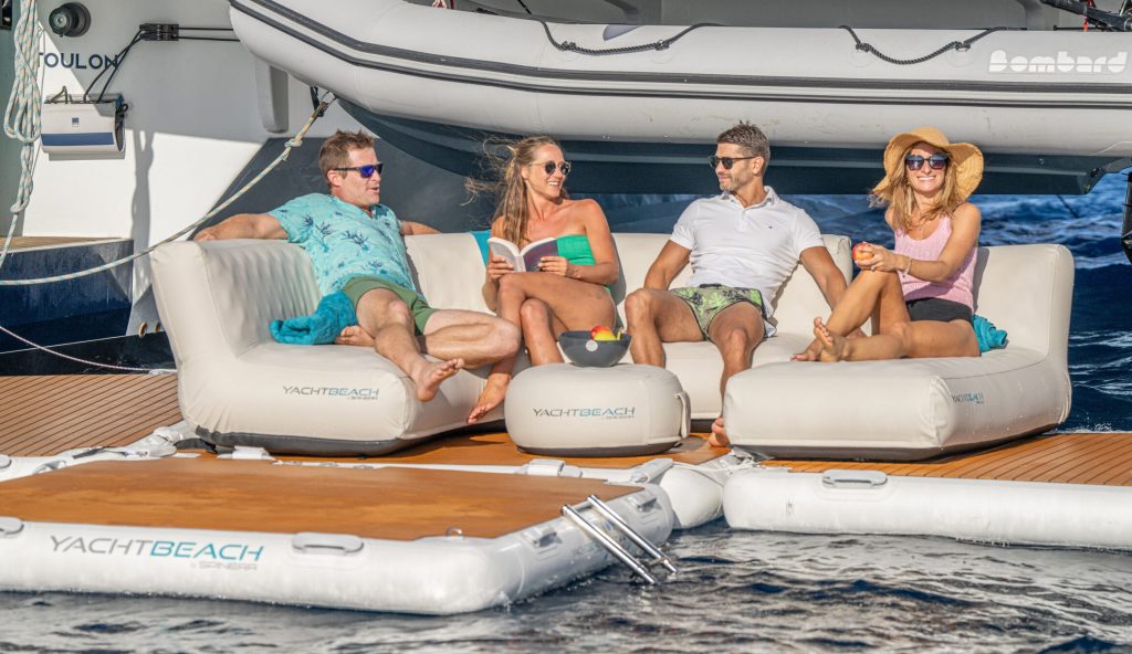 Yachtbeach Marine Leather Air Sofa Corner by RPG Yacht