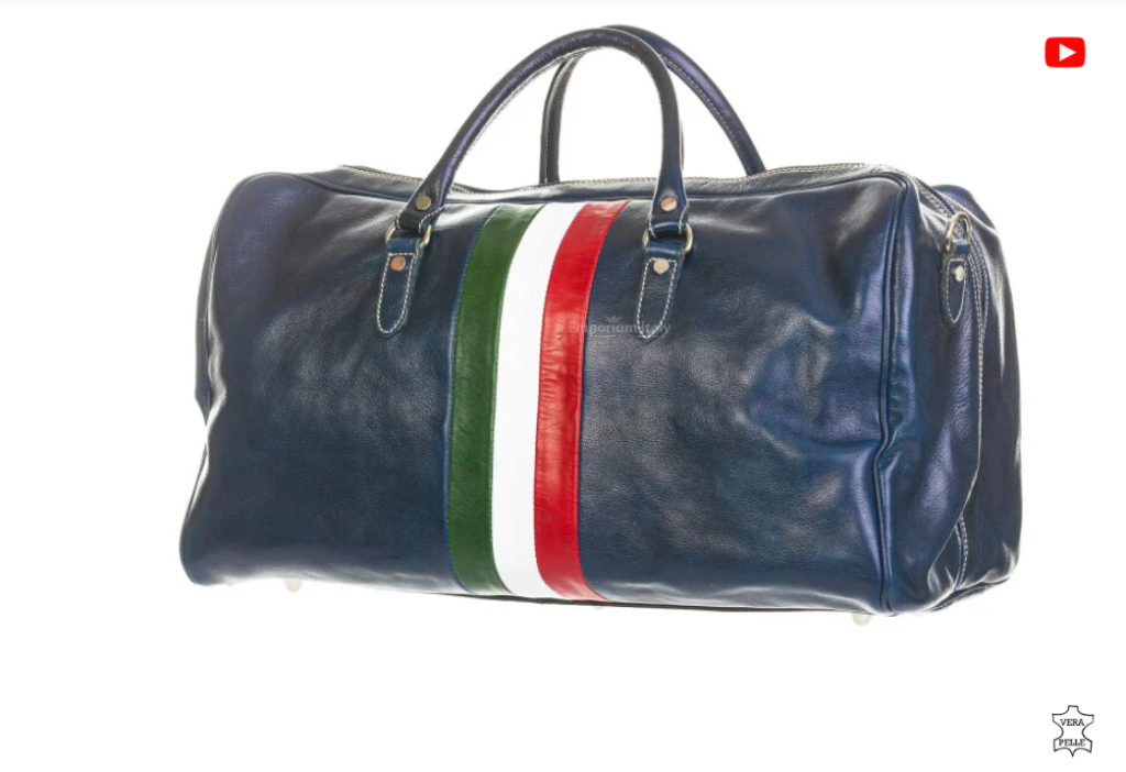 Borsone da viaggio in vera pelle in promo