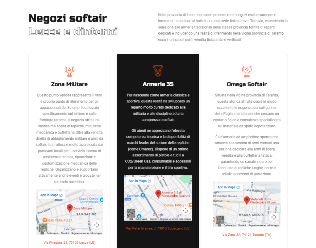 Dove giocare a softair a Lecce