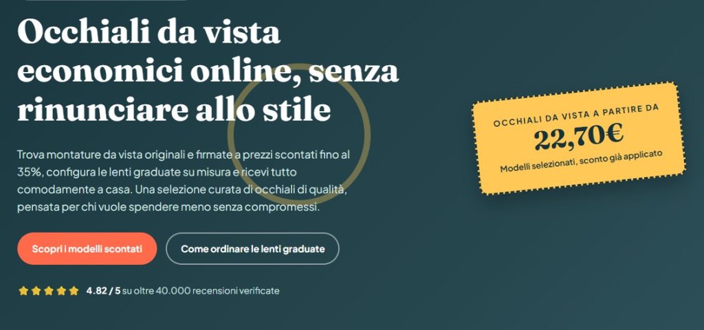 Occhiali da vista economici