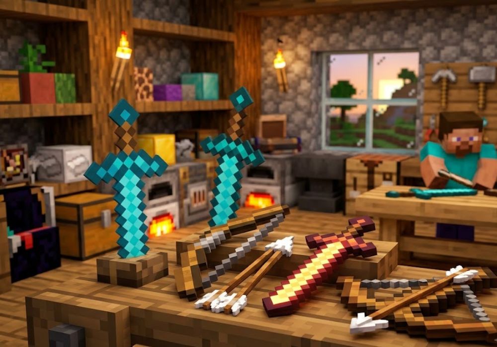 Cerchi riproduzioni armi Minecraft La guida definitiva ai modelli in gommapiuma per cosplay