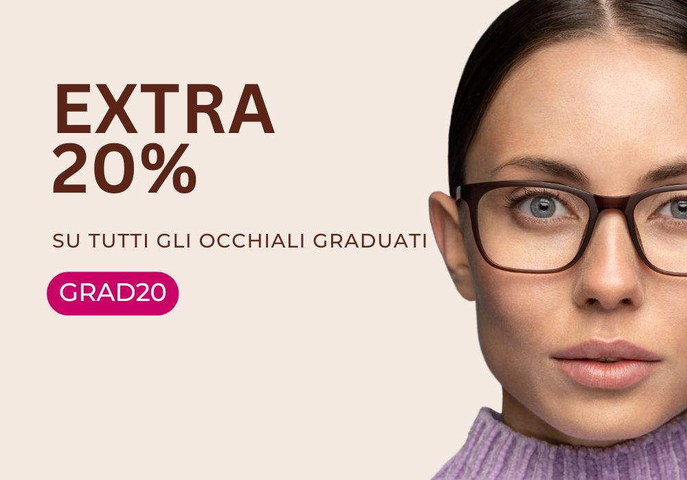 Occhiali da sole e da vista sconto extra 20% sulle lenti graduate su Ottica SM