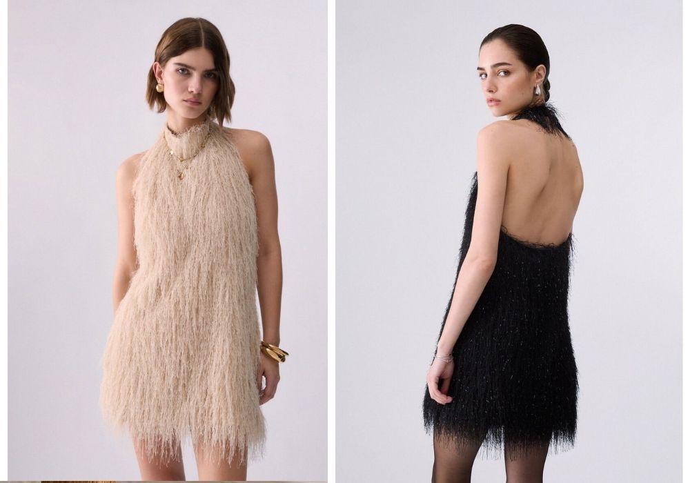 Top e abiti Liu Jo fluffy con frange la tendenza autunno inverno