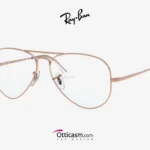 Occhiali aviator optics graduabili ray ban rx 6489 in primo piano