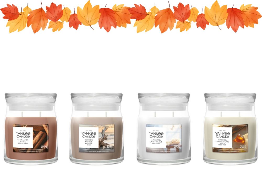 Fragranze autunnali Yankee Candle candele e accessori per la casa