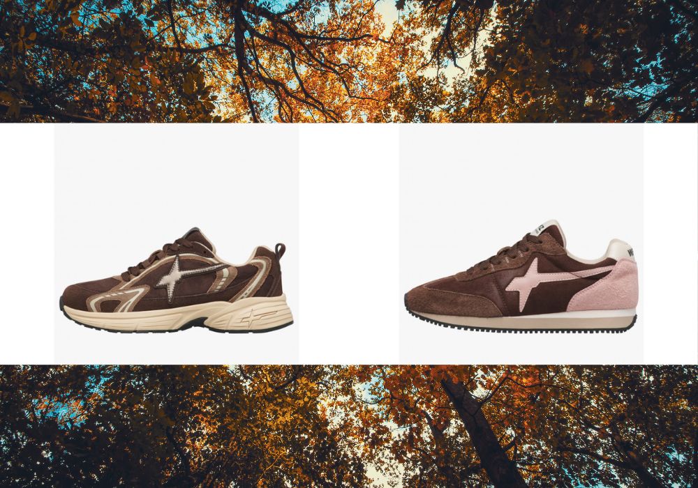 Sneakers marroni W6YZ la tendenza calzature per l'autunno