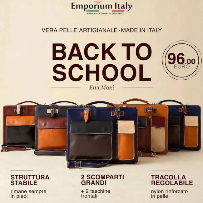 Promo Back to School su Emporium Italy: extra -10% sulle borse da ufficio