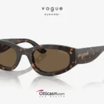 Occhiali vogue vo5585s havana lente marrone profilo irregolare