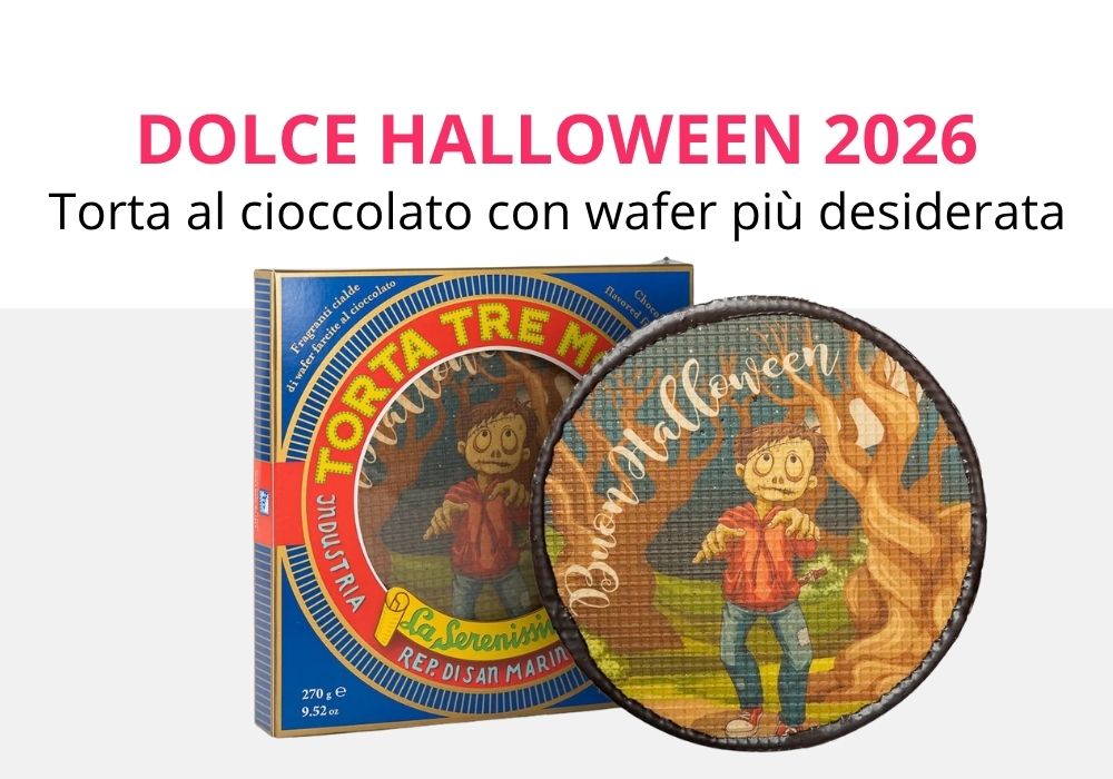 Dolce Halloween 2026 Torta al cioccolato con wafer più desiderata online